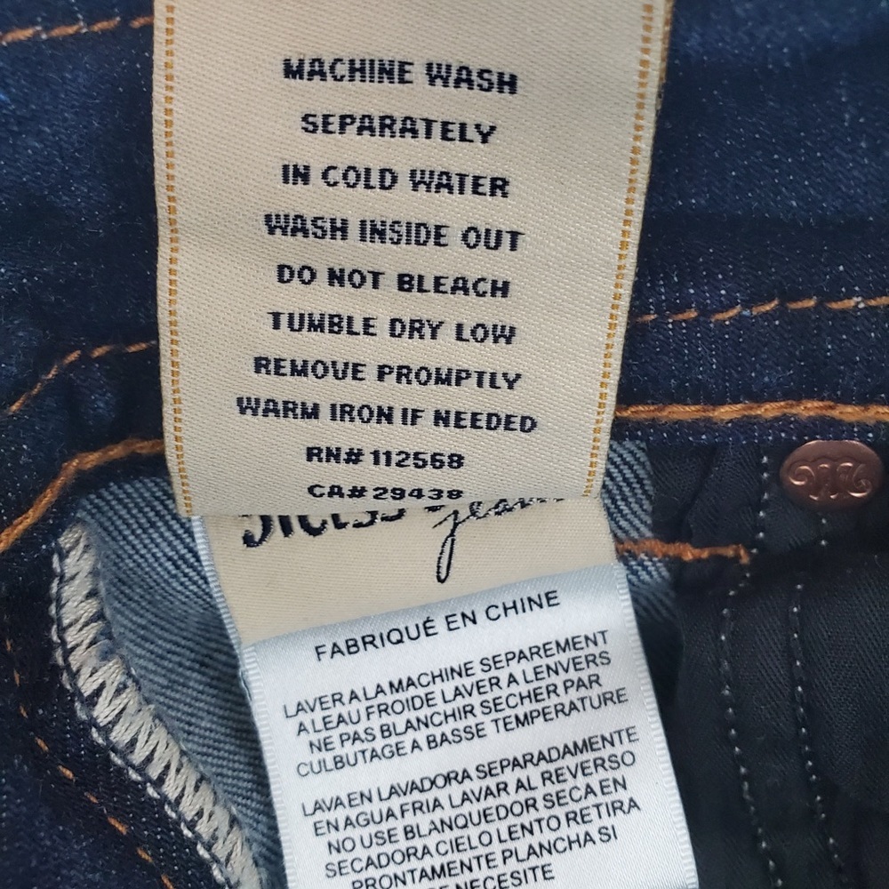 Miss Me Signature Rise Bootcut Jeans Dark Wash Embellished Size 27 - Picture 10 of 10